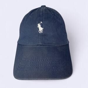 Navy polo ralph lauren baseball cap hat